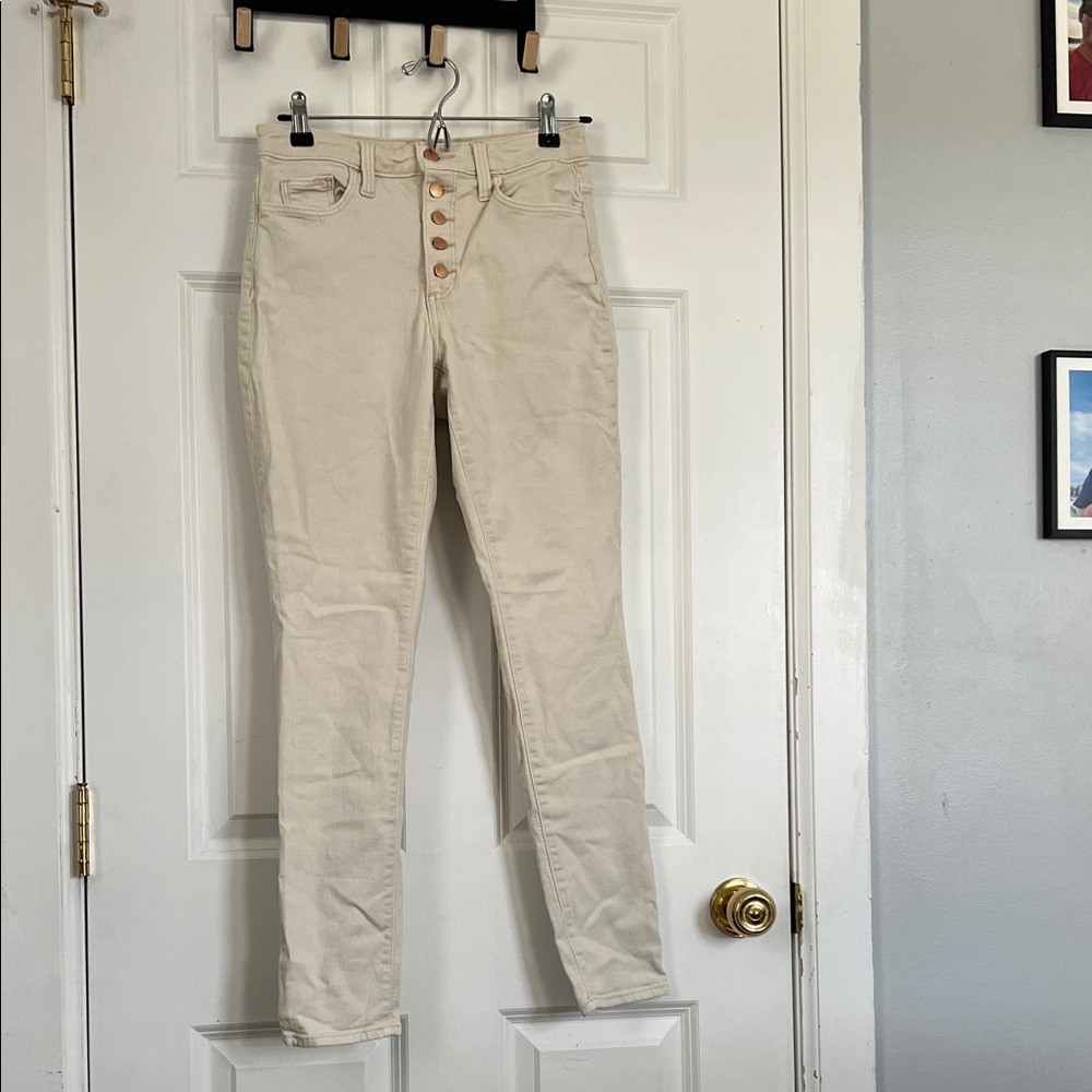 Universal Thread High Rise Cream Jeans